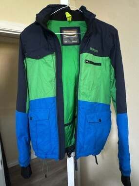 Brunotti Colorblock Ski Snowboard Jacket Size 164